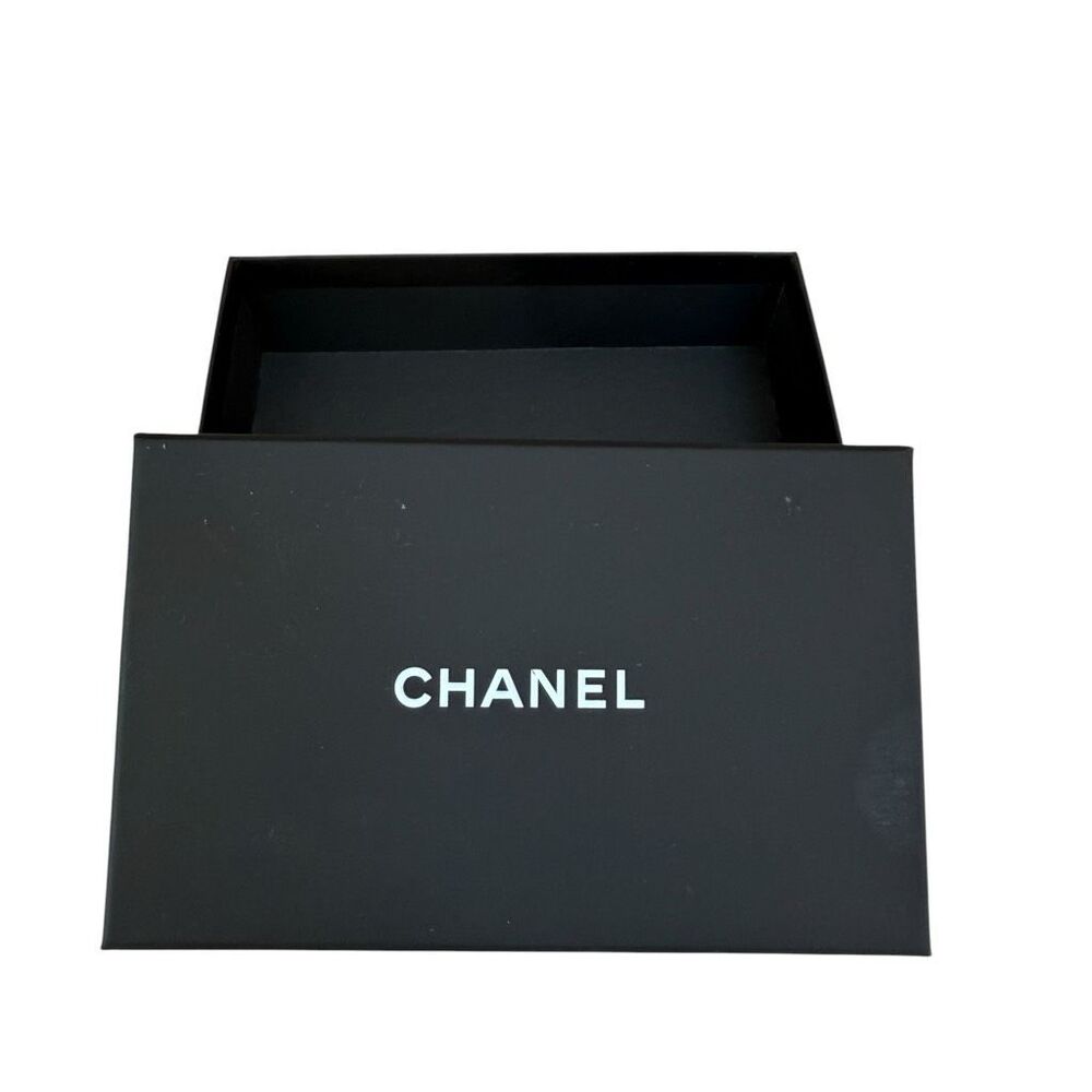 Authentic CHANEL Empty Gift Box Black Presentation Box 6.5x4x1.75 Luxury